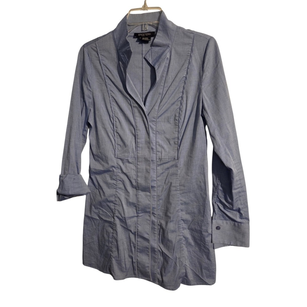 Etcetera Button Front Shirtdress  Style Stretch Dress Size 4